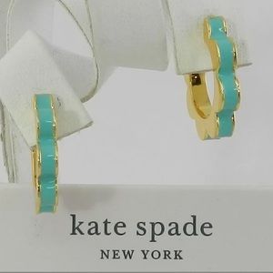 KATE SPADE NEW YORK Sliced Scallops Enamel Huggies 

 
100% authentic